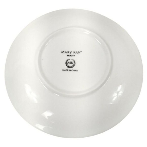 Mary Kay Ash Inner Beauty Quote Red Porcelain Ceramic Coffee Mug and Plate Set - Picture 8 of 8